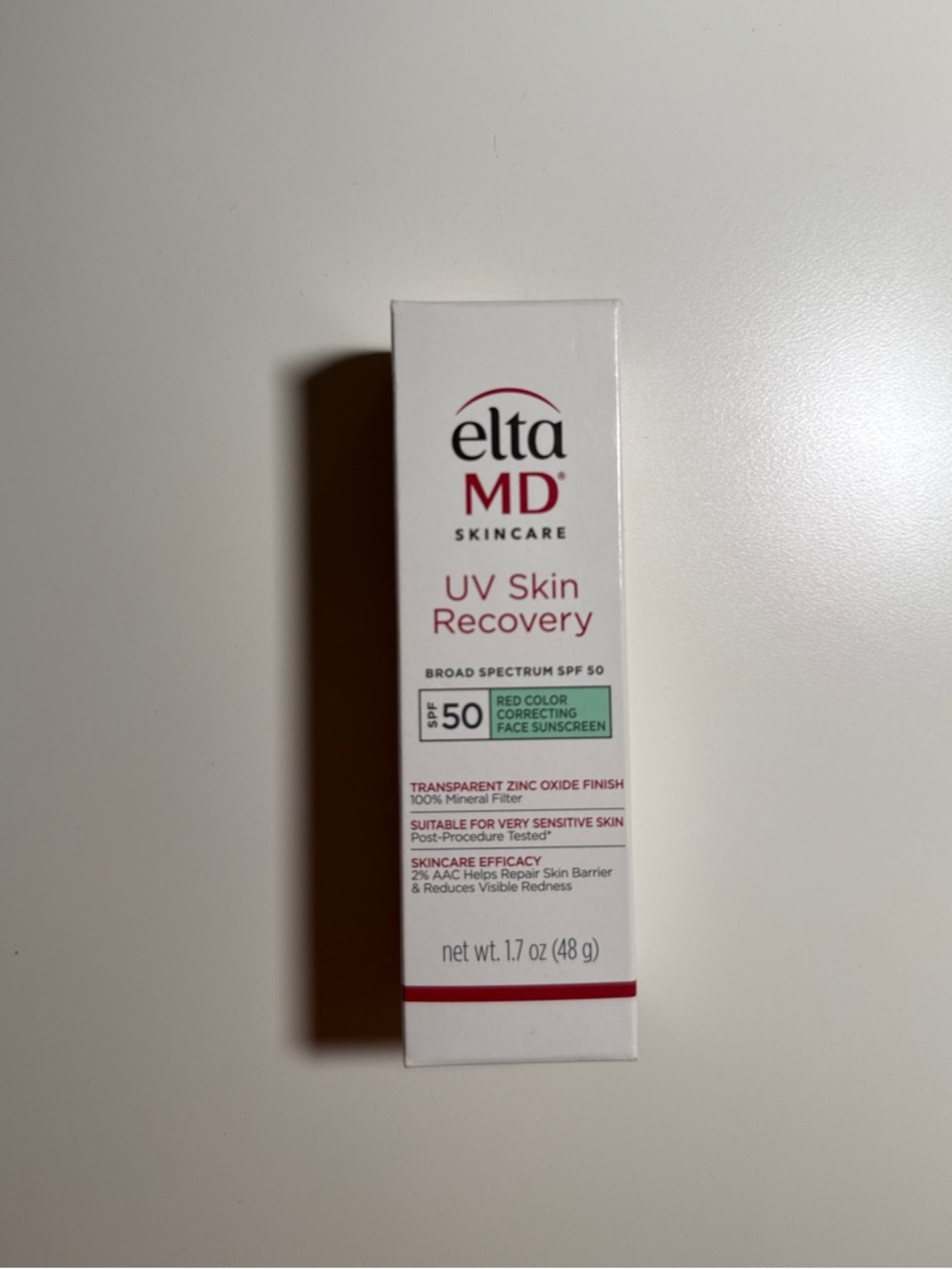 EltaMD UV Skin Recovery SPF 50 Red Color Correcting Sunscreen - Green tint